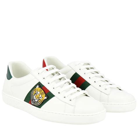 gucci new ace embroidered sneakers white